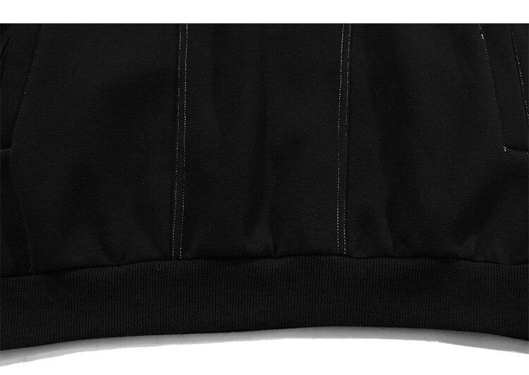 Men's hoodie featuring letter printed line art design, available in black, white, and navy colors, perfect for casual wear.