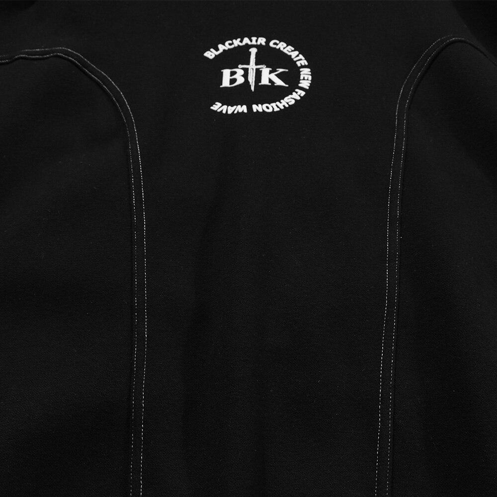 Men's hoodie featuring letter printed line art design, available in black, white, and navy colors, perfect for casual wear.