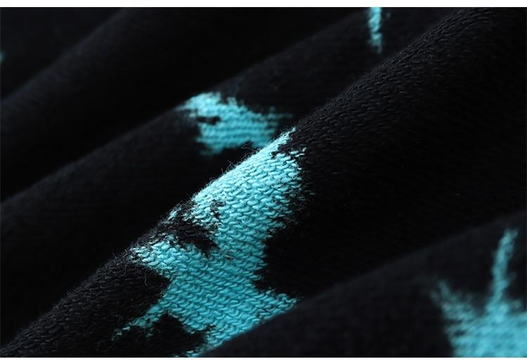 Men's oversized hoodie featuring a vibrant watercolor tie dye print in blue and red, perfect for autumn and winter streetwear.