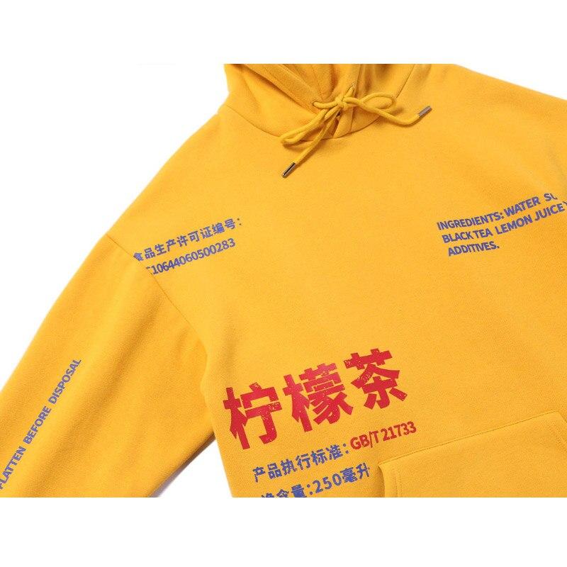 Men's thick pullover sweatshirt featuring a vibrant Chinese print design, perfect for autumn streetwear.