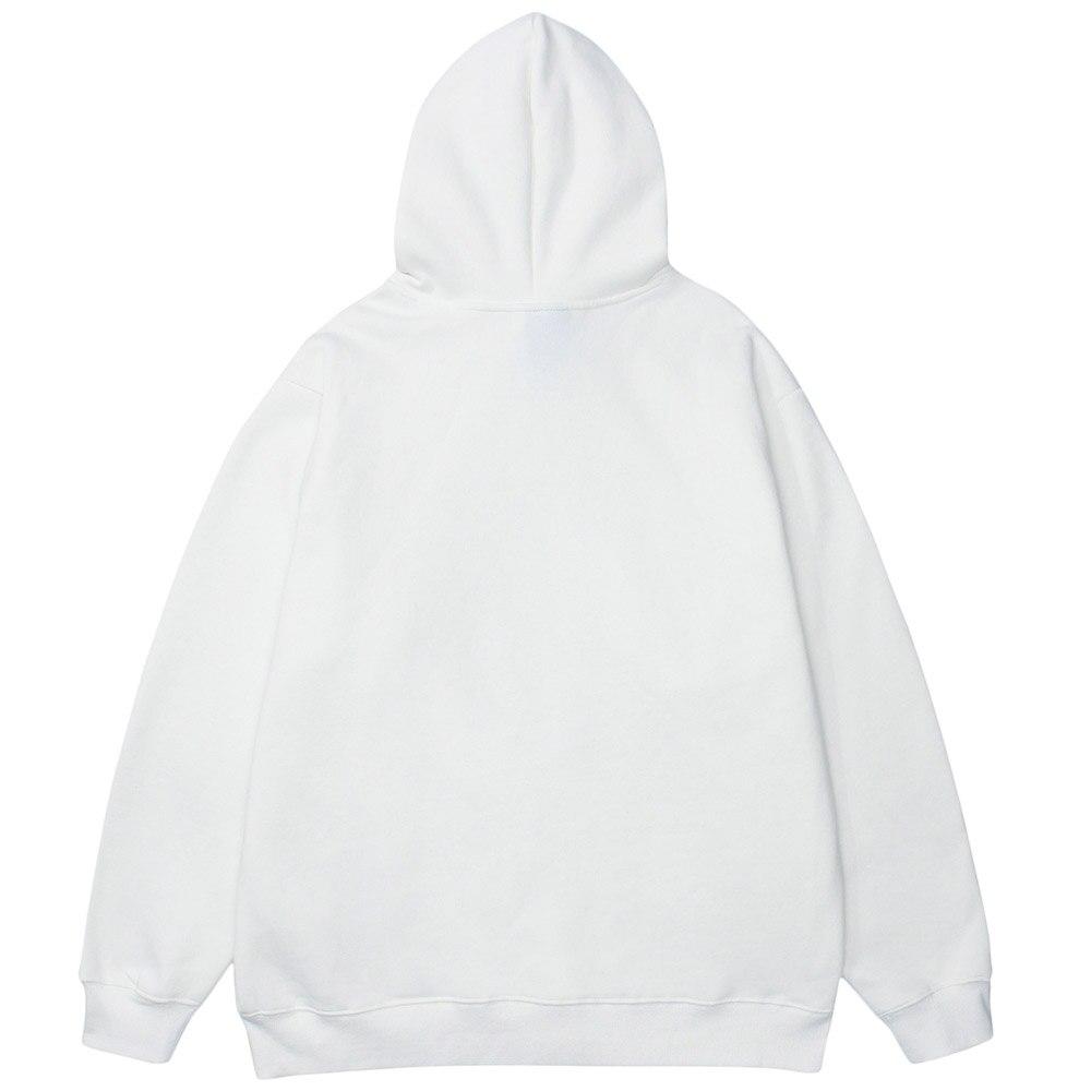 Men's funny boy punk letter fleece hoodie in apricot color, featuring a hood and full sleeves, perfect for casual streetwear.