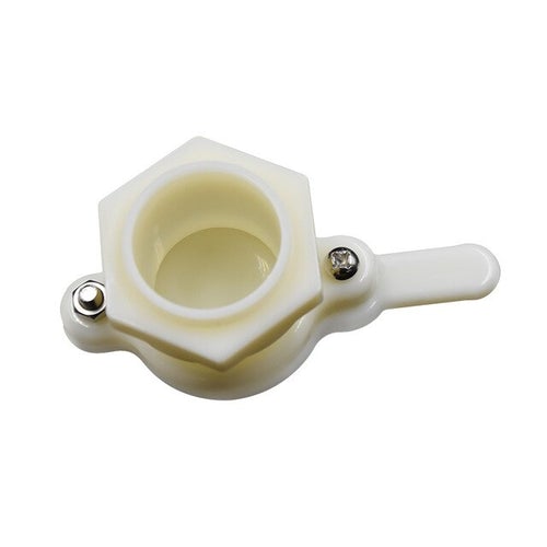 Heavy-duty honey gate valve with wing nut, made from food-grade nylon, designed for easy and spill-proof honey pouring.