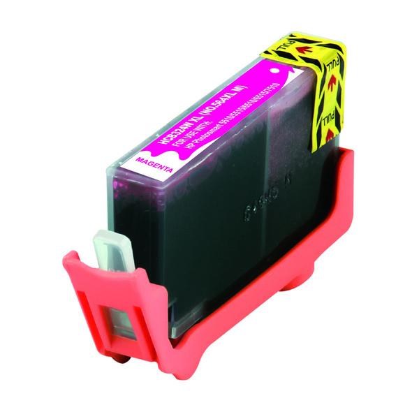 HP 564XL Magenta Compatible Inkjet Cartridge showcasing vibrant magenta color and quality design.