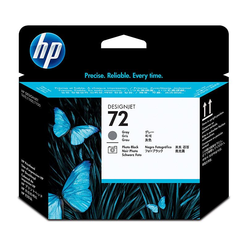 HP #72 Printhead C9380A cartridge showcasing its sleek design and compatibility with various HP DesignJet printers.