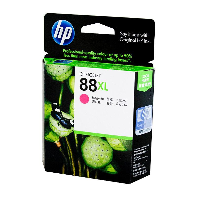 HP #88XL Magenta Ink Cartridge C9392A, a high-yield ink cartridge designed for vibrant printing, compatible with various HP OfficeJet Pro printers.