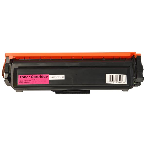HP CF413X #410X Premium Generic Magenta Toner Cartridge with vibrant magenta color for high-quality printing.