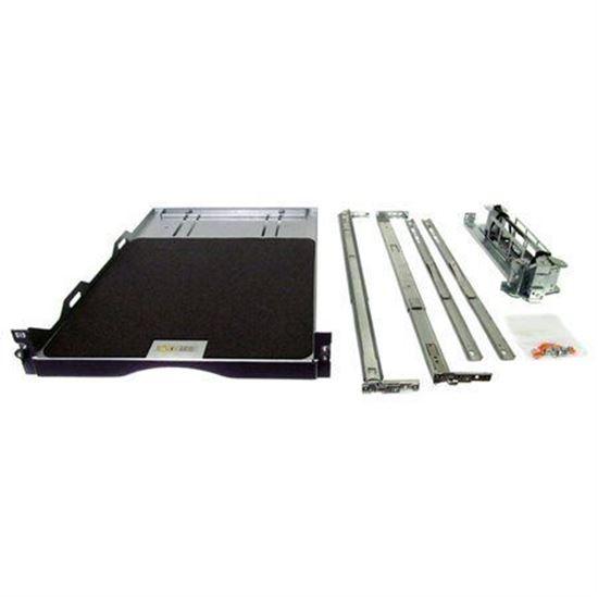 HP Universal Tower to Rack Conversion Tray Kit, designed for converting tower servers into rack-mounted units, showcasing its sturdy build and compatibility.