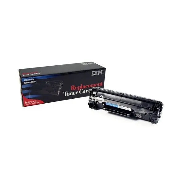 IBM Brand Replacement Toner CF283A cartridge for LaserJet printers, showcasing its sleek design and original branding.