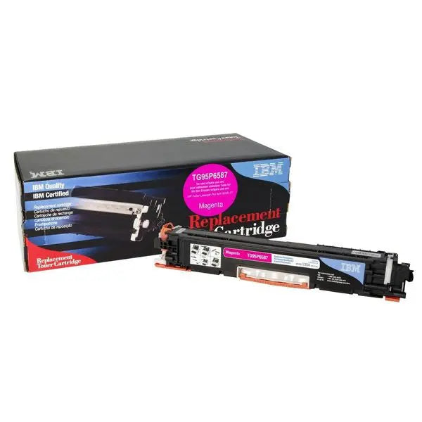 IBM Brand Replacement Toner CF353A cartridge in magenta color, designed for Color LaserJet Pro MFP M176 series printers.
