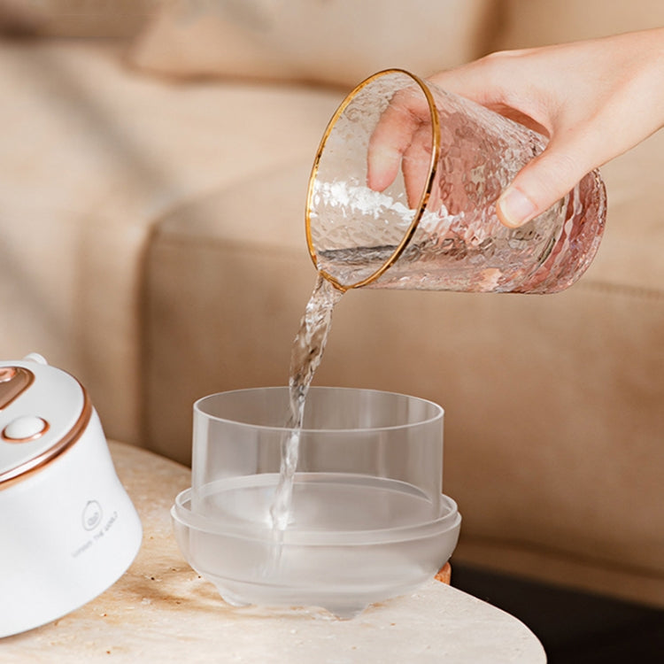 ICARER FAMILY F08 Cartoon Desktop Double Spray Humidifier with a cute design, featuring dual nozzles and a warm light.