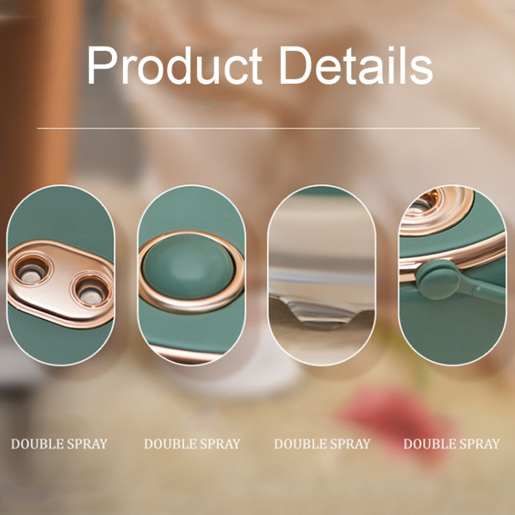 ICARER FAMILY F08 Cartoon Desktop Double Spray Humidifier with a cute design, featuring dual nozzles and a warm light.