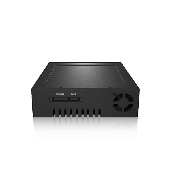 ICY BOX Mobile Rack for 3.5" & 2.5" SATA/SAS HDD and SSD, featuring a robust metal design and efficient cooling system.