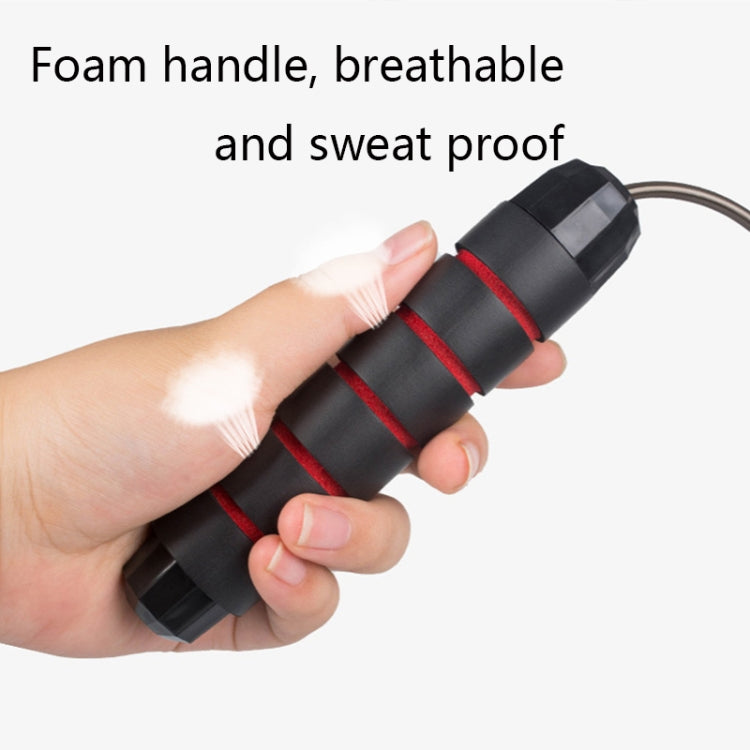 Indoor Ropeless Skipping Fitness Exercise Weight Rope in Black and Blue, featuring foam handles and durable materials for effective workouts.