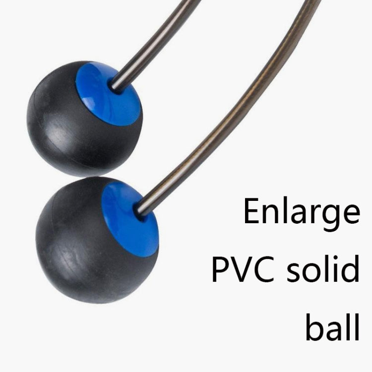 Indoor Ropeless Skipping Fitness Exercise Weight Rope in Black Red, featuring foam handles and durable materials for effective workouts.