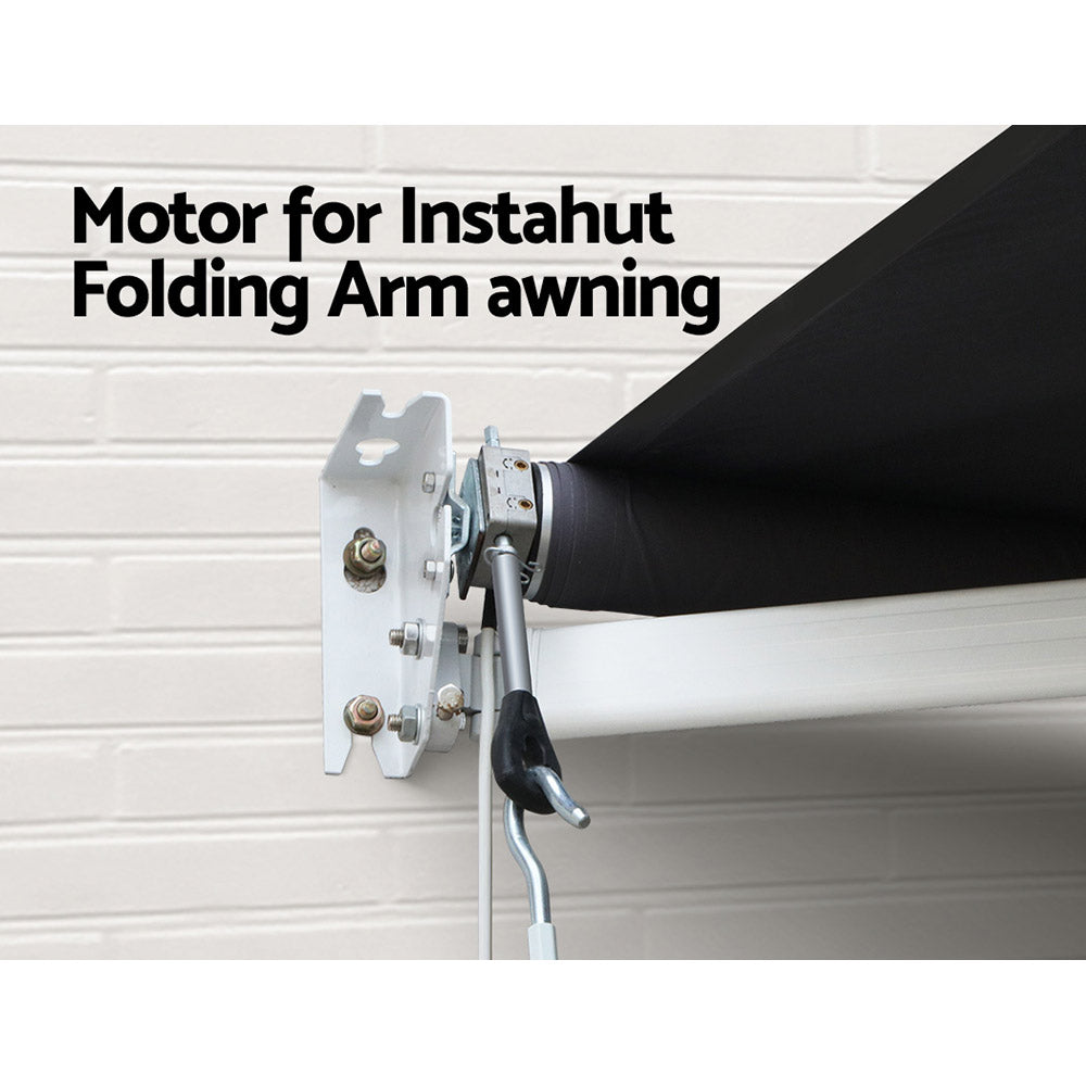 Instahut Replacement Motor with remote for Retractable Folding Arm, showcasing its durable design and remote control features.