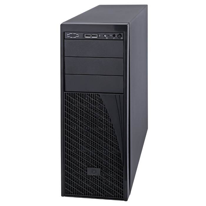 INTEL 4U Pedestal Server featuring Intel Xeon Silver 4208 processor and 8 x 2.5' HDD bays, designed for high performance and reliability.