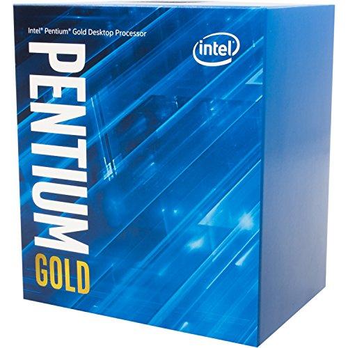 INTEL G5400 Pentium processor with specifications and features highlighted, showcasing its design and capabilities.
