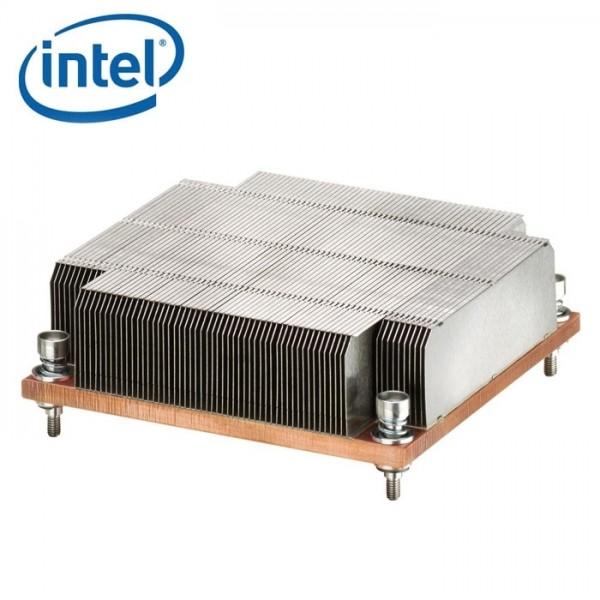INTEL LGA2011 Xeon Thermal Passive STS200P heat sink, showcasing aluminum and copper construction, designed for efficient cooling of E5-2600 processors.