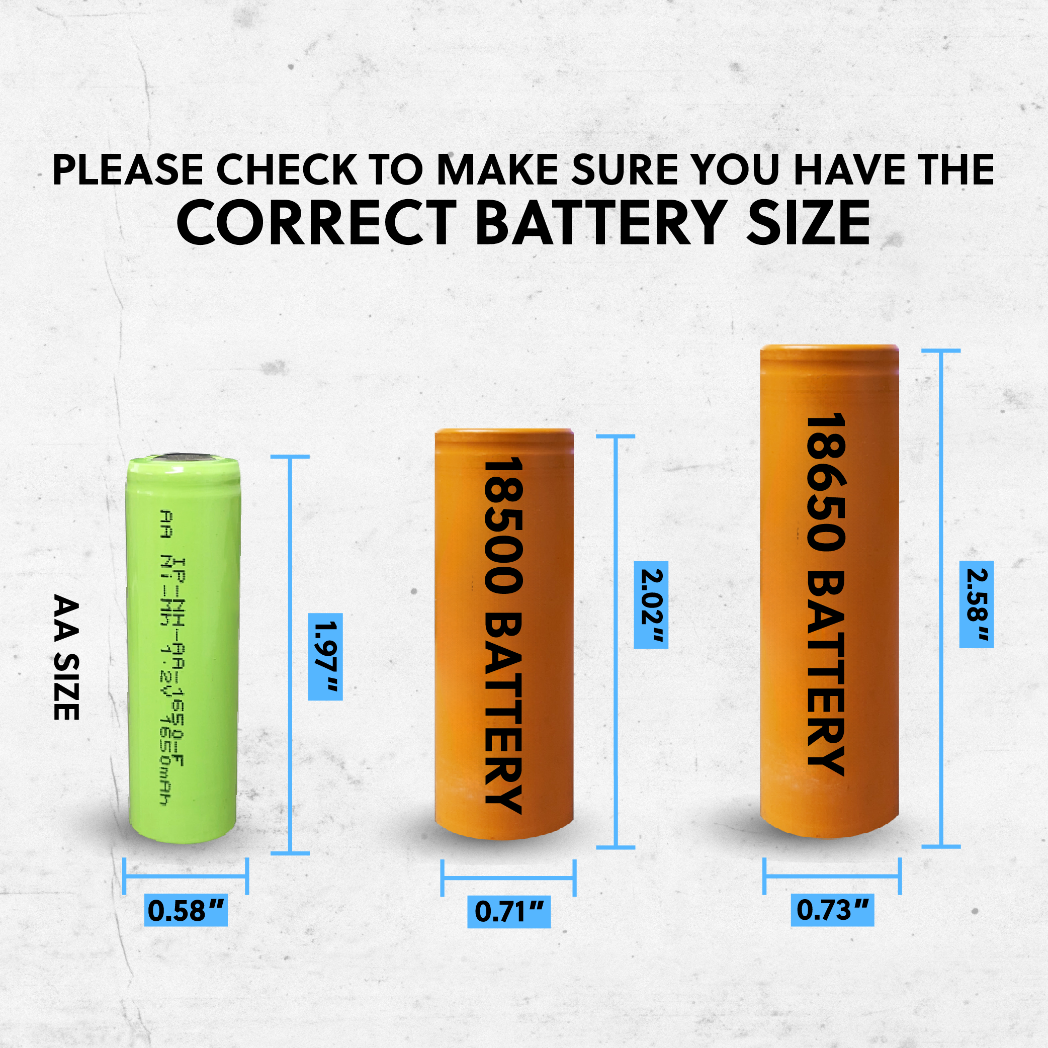 IP Power AA Ni-Mh 1650mAh rechargeable flat top battery with specifications listed.