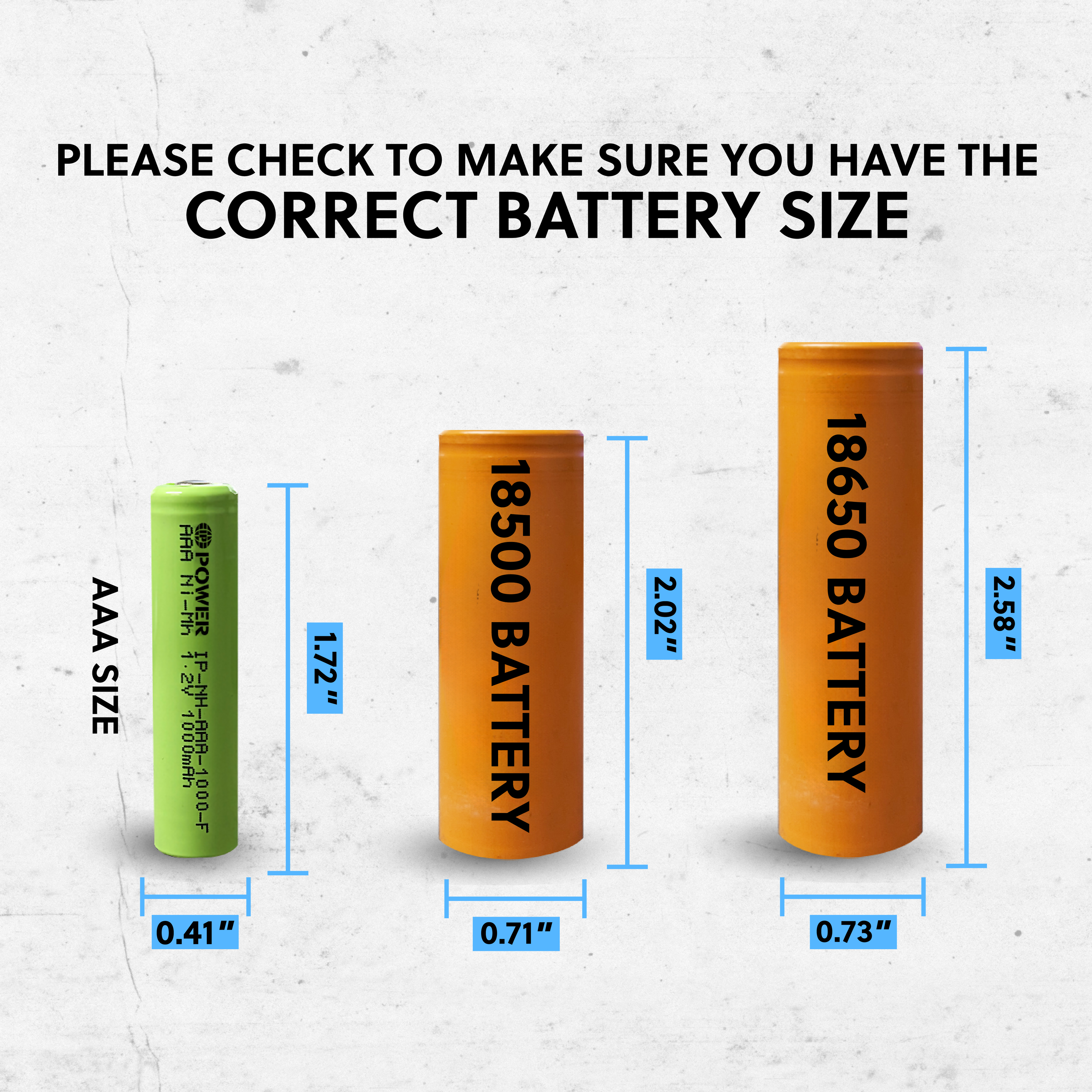 IP Power Ni-Mh AAA 1000mAh rechargeable battery with flat top design, showcasing its compact size and specifications.
