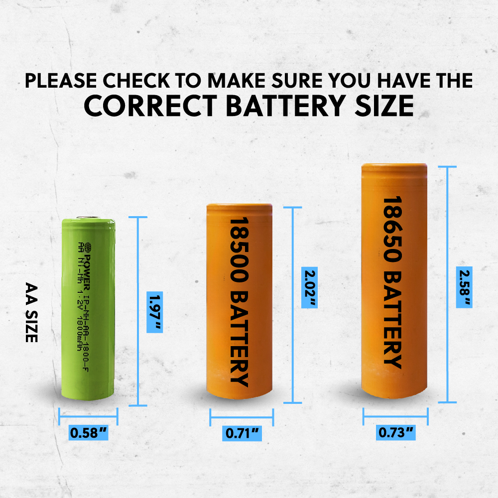 IP Power Ni-Mh AA 1800mAh rechargeable battery with flat top design, ideal for various electronic devices.