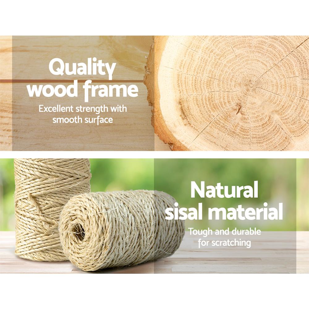 i.Pet Cat Tree 171cm tall with multiple levels, scratching posts, and plush surfaces, designed for cats to play and relax.