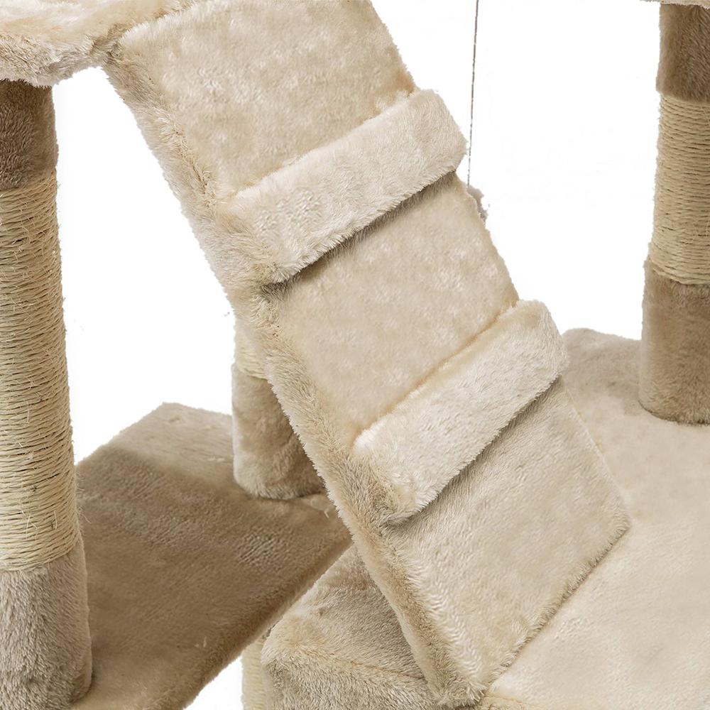 i.Pet Cat Tree 180cm featuring multiple levels, scratching posts, and plush upholstery, designed for cat play and relaxation.