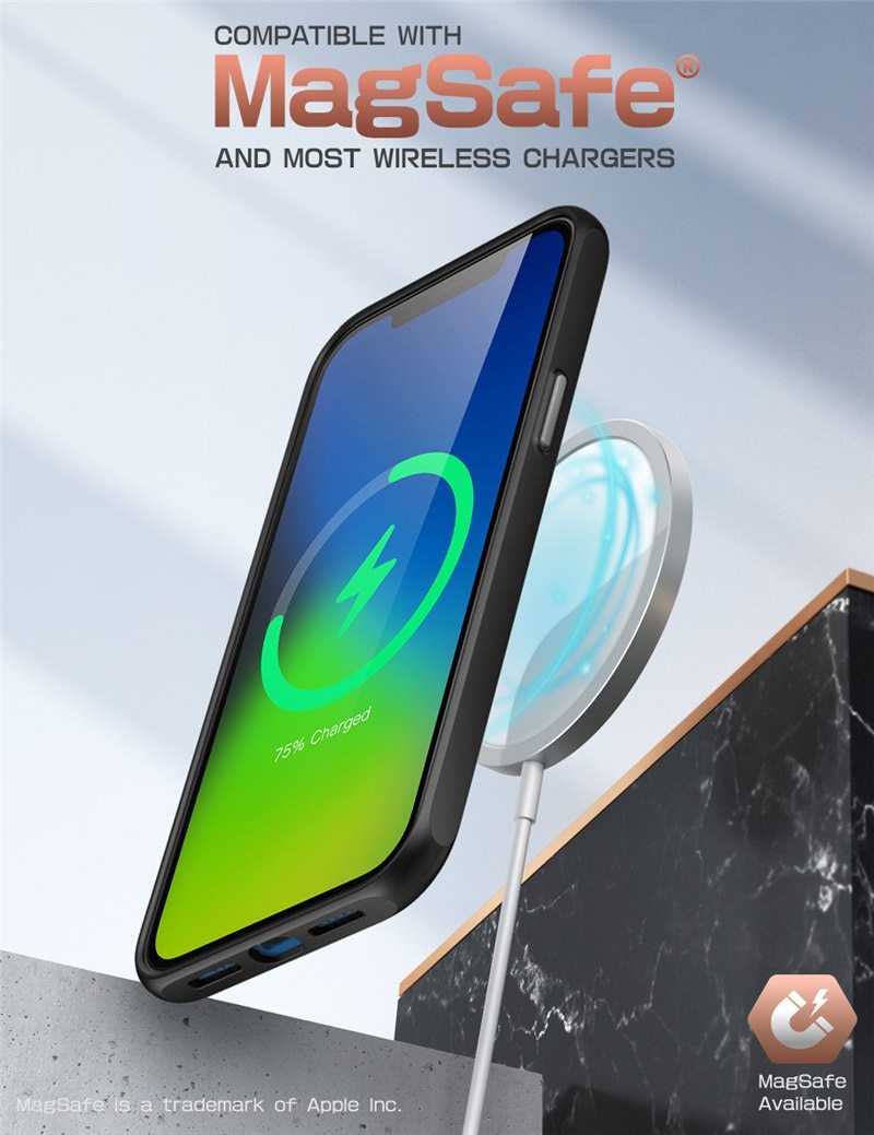 iPhone 12 Mini Case 5.4 inch in clear design with colorful TPU bumper, showcasing its slim and stylish profile.