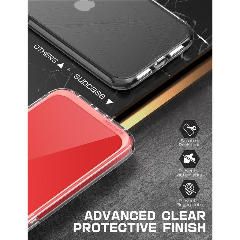 iPhone 12 Mini Case 5.4 inch in clear design with colorful TPU bumper, showcasing its slim and stylish profile.