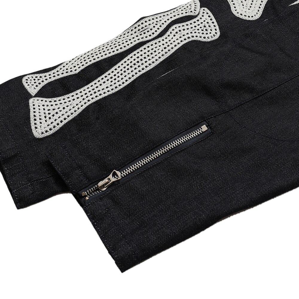 Men's Gothic style jacket featuring a horror skull design with zipper closure, perfect for casual streetwear.