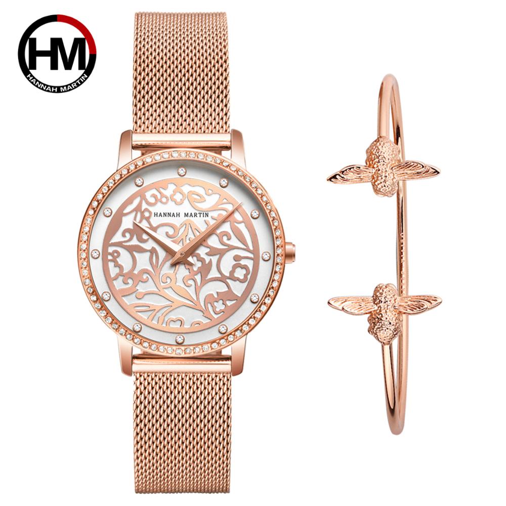 Japan Quartz Waterproof Sculpture Emboss White Flower bracelet watch for women, featuring a white flower design, stainless steel band, and elegant round case.