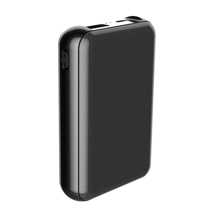 JNN Q75 Magnetic Power Bank Smart Voice Recorder in black, showcasing its compact design and built-in memory.