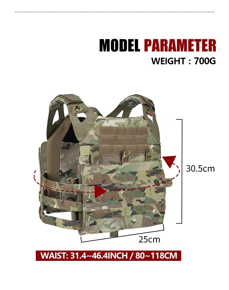 JPC 2.0 Tactical Vest in Multicam color, showcasing MOLLE webbing and adjustable straps for a secure fit.