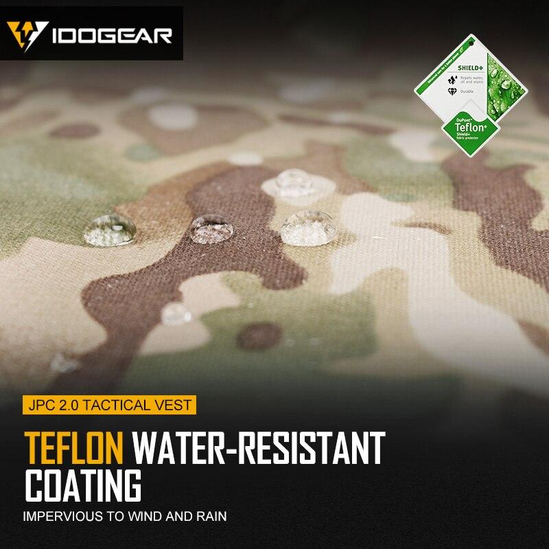 JPC 2.0 Tactical Vest in Multicam color, showcasing MOLLE webbing and adjustable straps for a secure fit.