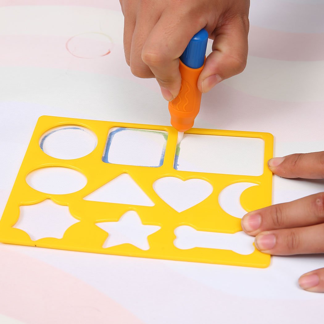 Kid Drawing Mat Large Aqua Doodle Water Painting Board with colorful designs and magic pens for creative play.
