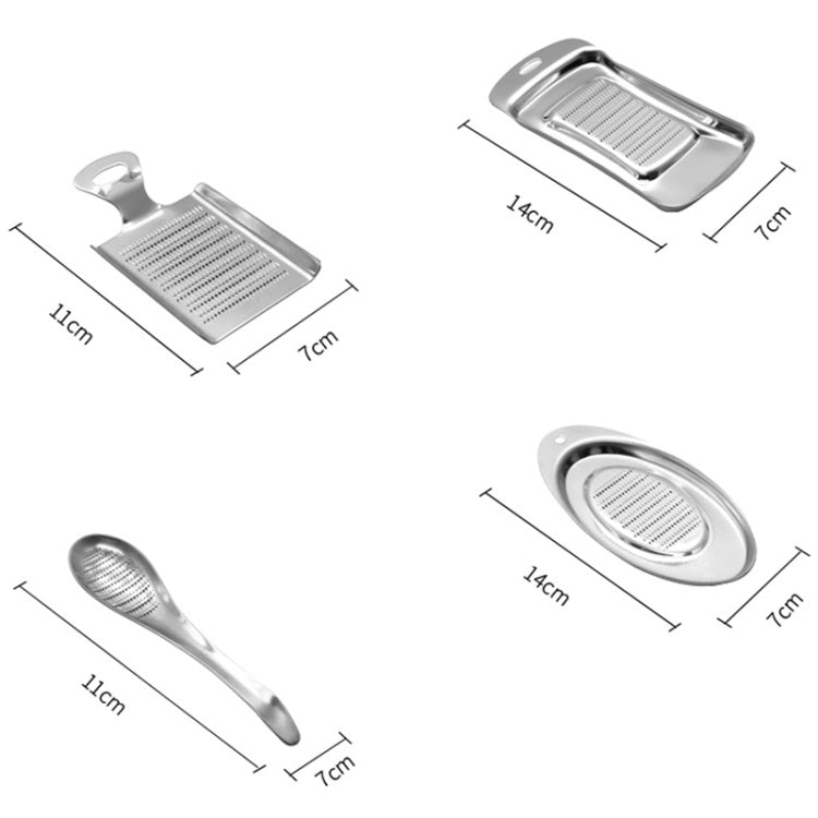 KS1001 Thicken Stainless Steel Ginger Garlic Vegetable Puree Grinder with sharp grinding teeth and concave design for efficient food preparation.