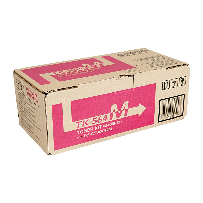 KYOCERA TK564 Magenta Toner cartridge, vibrant magenta color, designed for high-quality printing.
