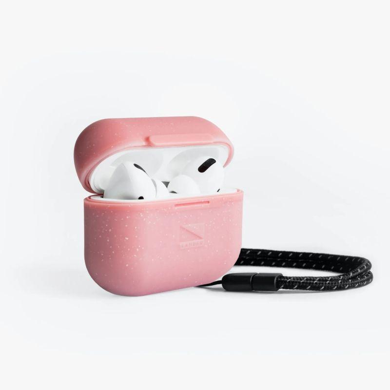 LANDER Arete AirPod Pro Blush case showcasing its stylish blush color and sleek design, perfectly fitting AirPods Pro.