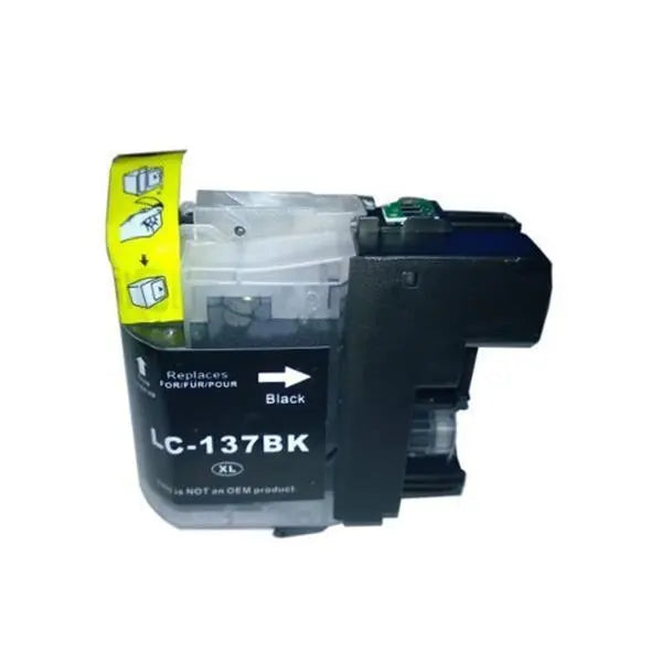 LC137XL Black Compatible Inkjet Cartridge showcasing its sleek design and high-quality components for vibrant printing.
