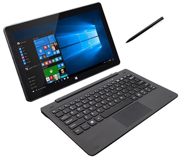 LEADER Tablet 12W2PRO showcasing its 11.6-inch Full HD display, sleek design, and included pen for Windows Ink.