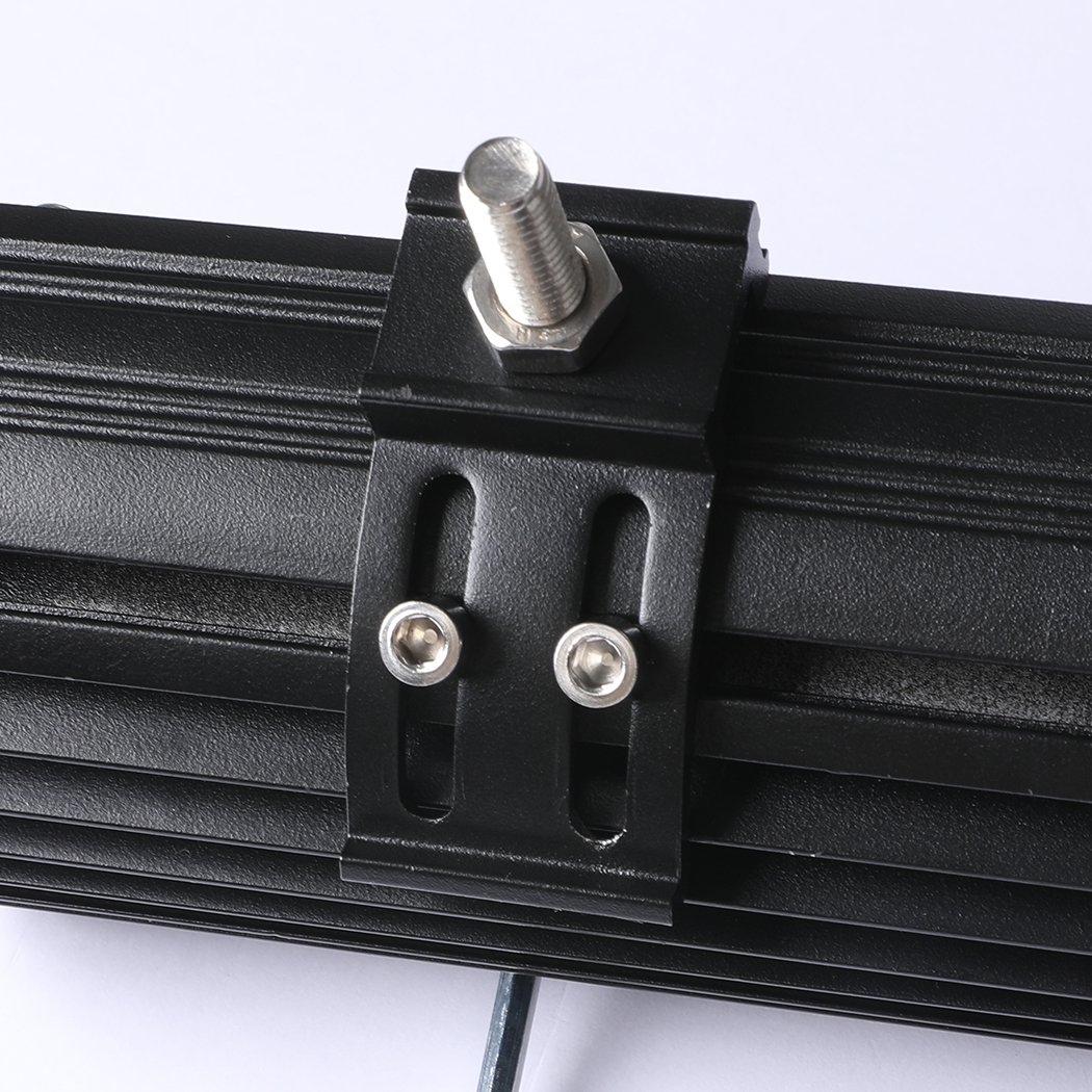 LED Light Bar featuring spot and flood beam capabilities, durable aluminum casing, and impact-resistant lens, ideal for offroad and camping use.