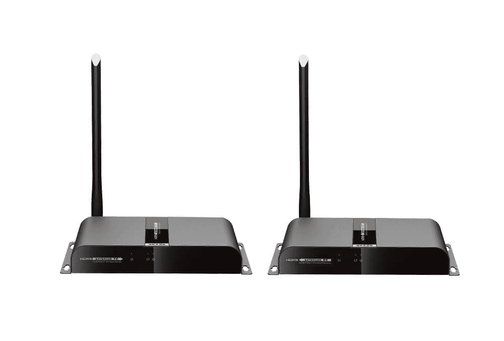 Lenkeng HDMI Wireless Extender with 200 Metre range, supporting 4K resolution and dual HDMI outputs.