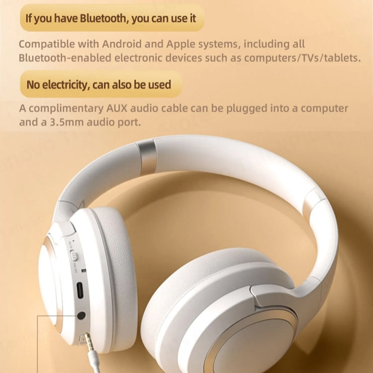 Lenovo TH40 Head-mounted Active Noise Reduction Bluetooth Headphone with sleek design and comfortable ear cushions.