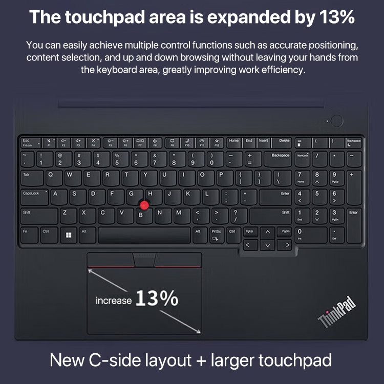 Lenovo ThinkPad E16-B2CD 16 inch laptop showcasing its sleek design and vibrant display.