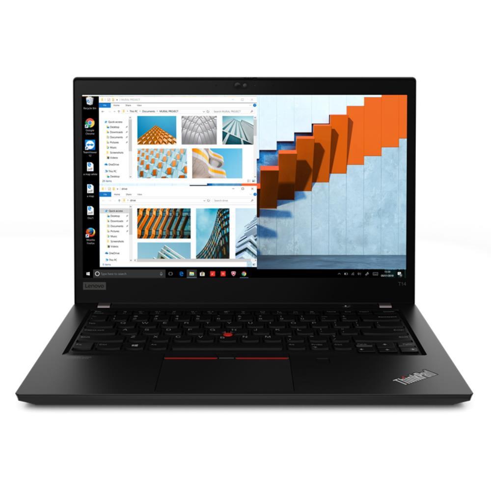 LENOVO ThinkPad T14 laptop with 14-inch FHD IPS display, Intel i7 processor, and sleek design.