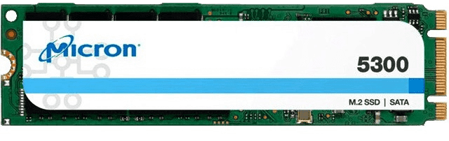 LENOVO ThinkSystem M.2 5300 240GB SATA SSD with sleek design and compact form factor.