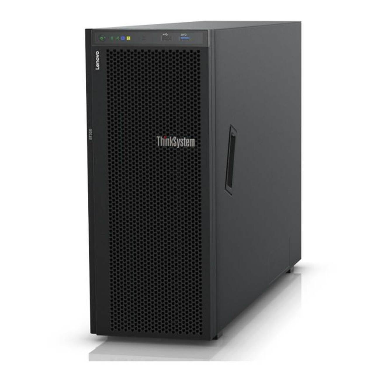 LENOVO ThinkSystem ST550 4U Tower Server featuring Intel Xeon Silver 4210, designed for high performance and reliability.