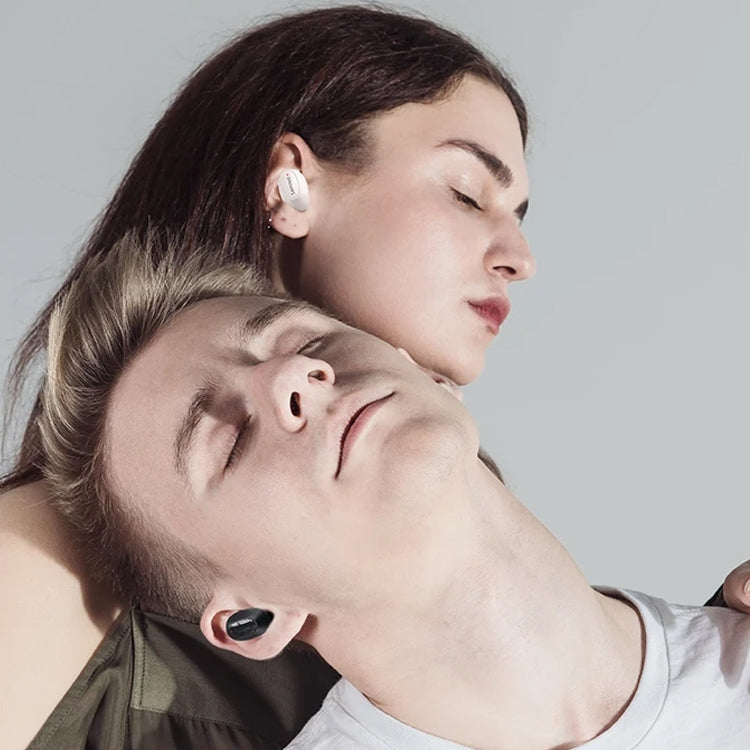 Lenovo XT62 Bluetooth 5.3 In-Ear Noise Reduction Wireless Bluetooth earbuds in a compact charging case, showcasing their sleek design and portability.