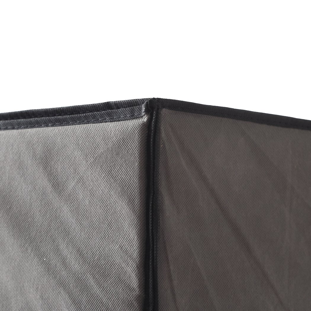 Levede 10 Tiers Shoe Rack in grey, showcasing its stackable design and magnetic doors, ideal for organizing shoes and clothes.