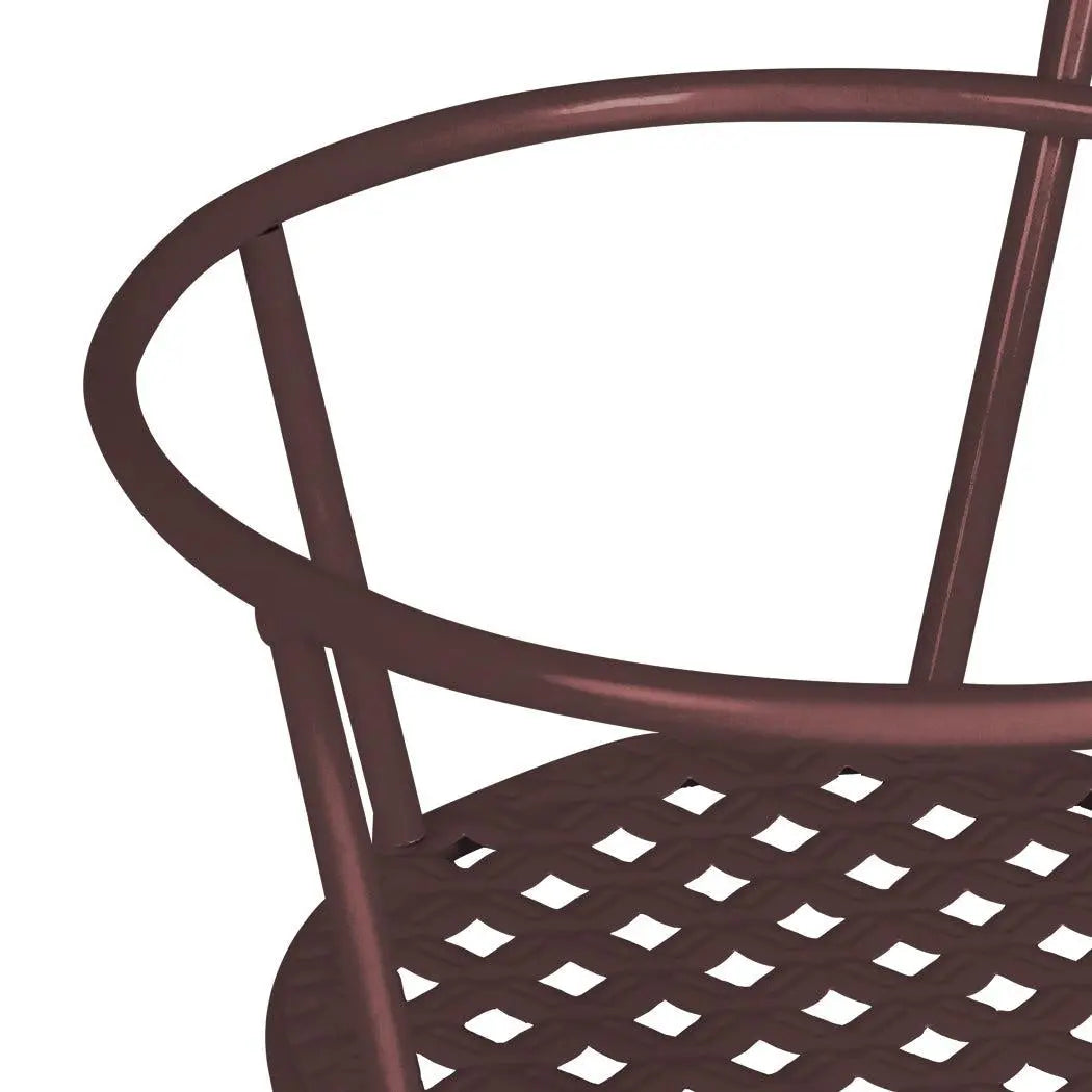 Levede Flower Holder Plant Stand showcasing a bronze steel frame with double hooks, designed for hanging pots in a garden setting.